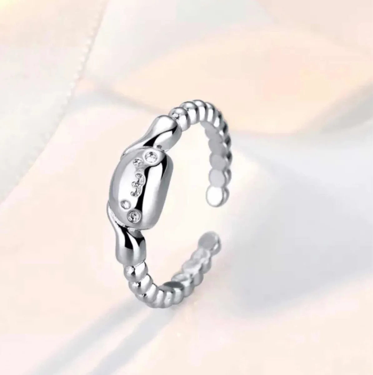 Anillo Sanrio Ajustable Plata Esterlina 925