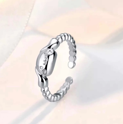 Anillo Sanrio Ajustable Plata Esterlina 925