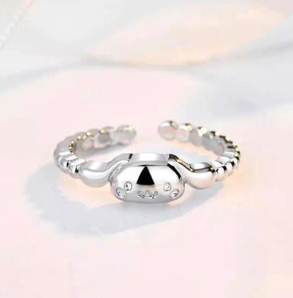 Anillo Sanrio Ajustable Plata Esterlina 925