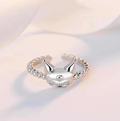 Anillo Sanrio Ajustable Plata Esterlina 925