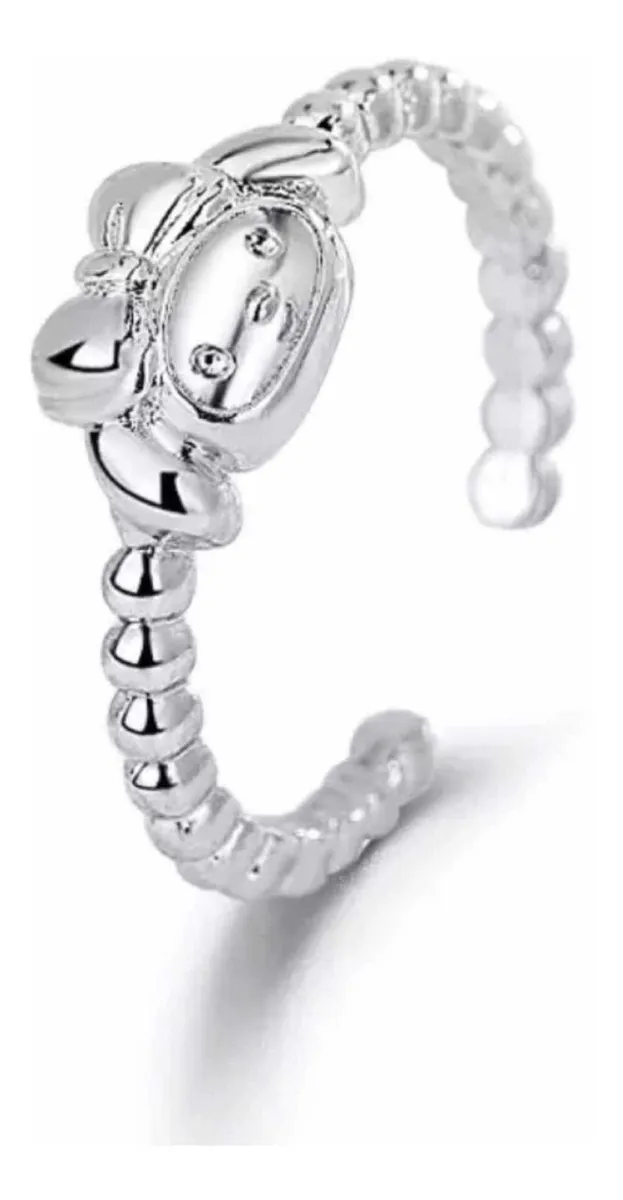 Anillo Sanrio Ajustable Plata Esterlina 925