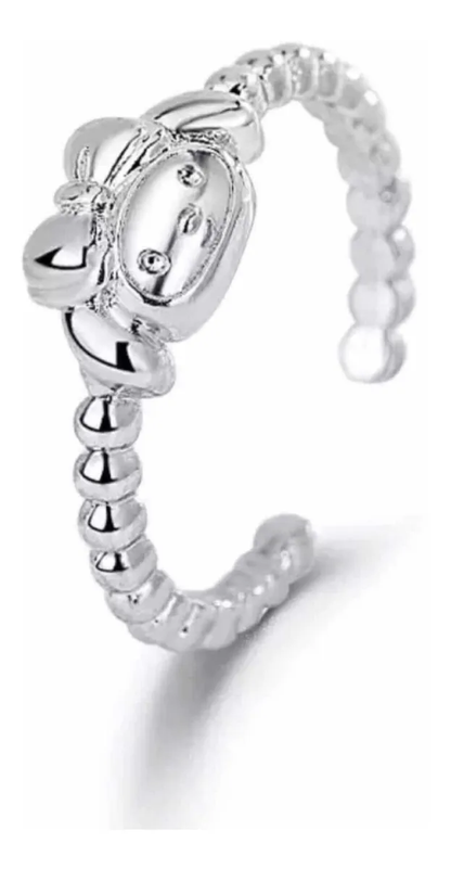 Anillo Sanrio Ajustable Plata Esterlina 925