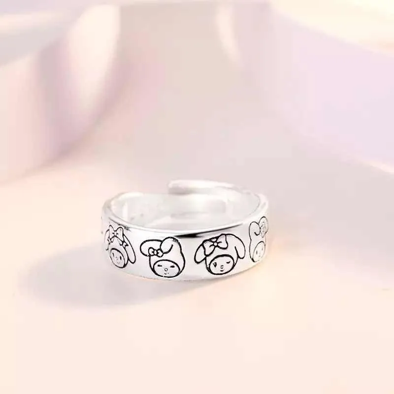 Anillo Sanrio Ajustable en Acero Inoxidable