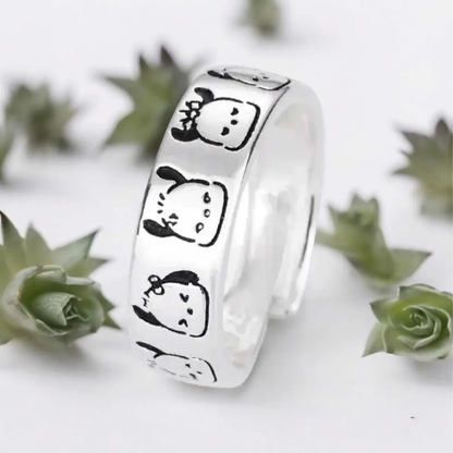 Anillo Sanrio Ajustable en Acero Inoxidable