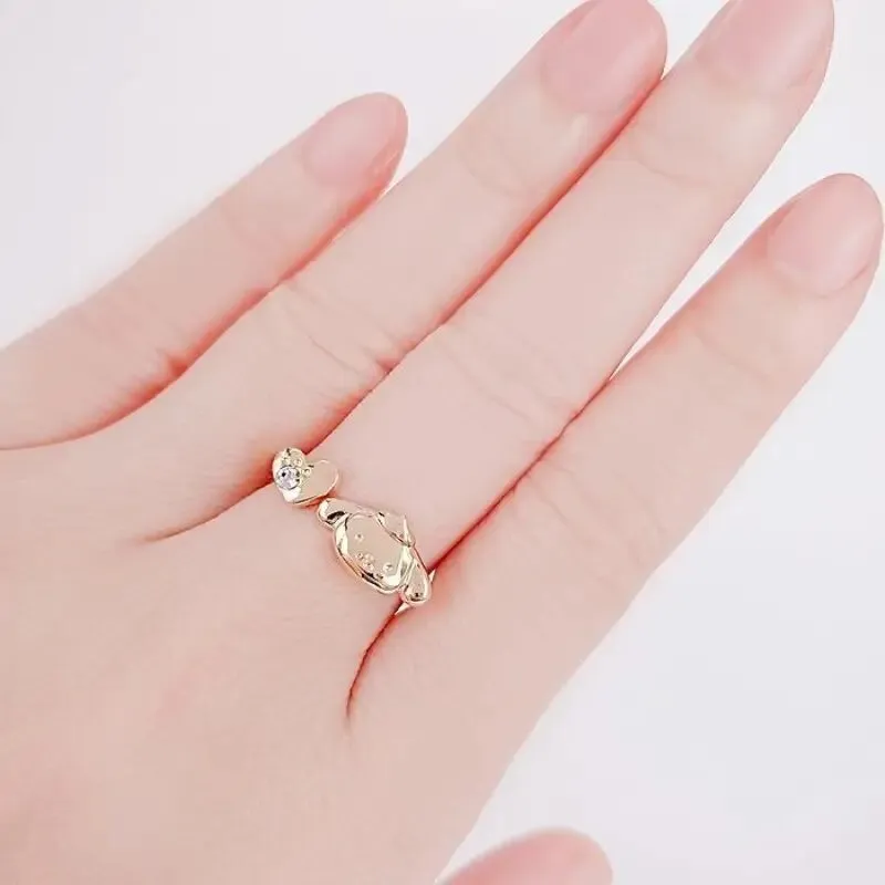 Anillo Sanrio Ajustable en Acero Inoxidable