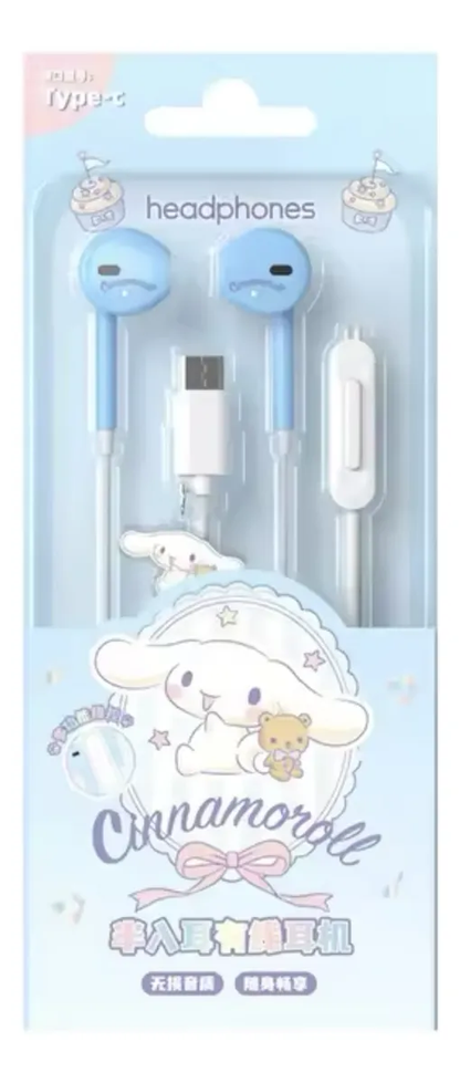 Audífonos Sanrio Con Micrófono con Estuche