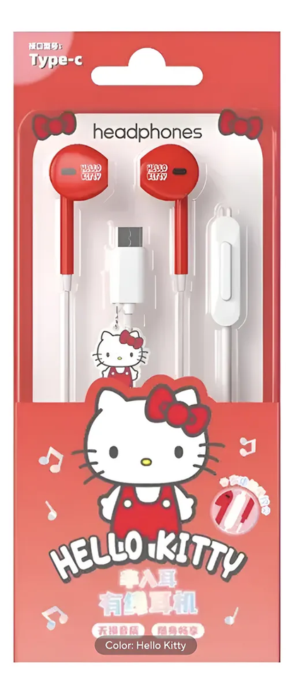 Audífonos Sanrio Con Micrófono con Estuche