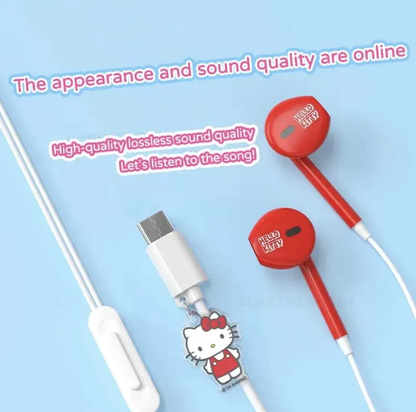 Audífonos Sanrio Con Micrófono con Estuche