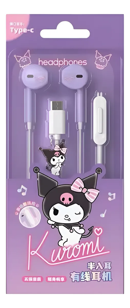 Audífonos Sanrio Con Micrófono con Estuche