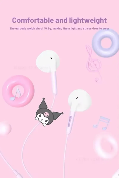Audífonos Sanrio Con Micrófono con Estuche
