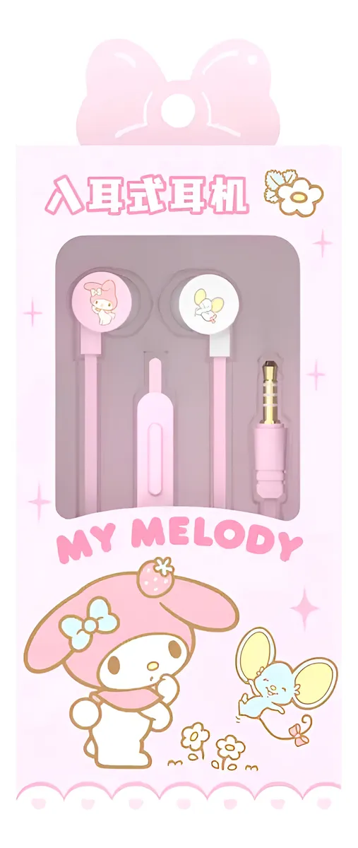 Audífonos Sanrio Con Micrófono con Estuche