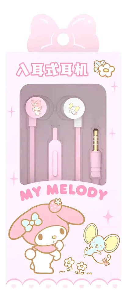 Audífonos Sanrio Con Micrófono con Estuche