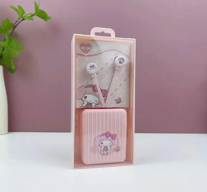 Audífonos Sanrio Con Micrófono con Estuche