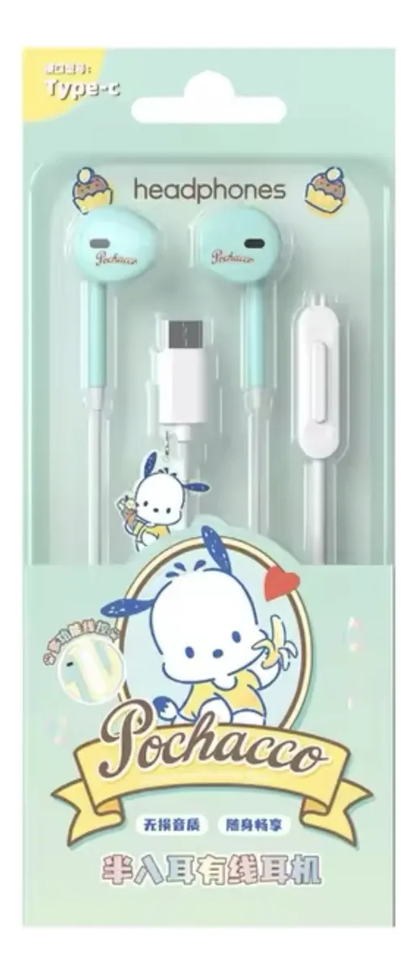 Audífonos Sanrio Con Micrófono con Estuche