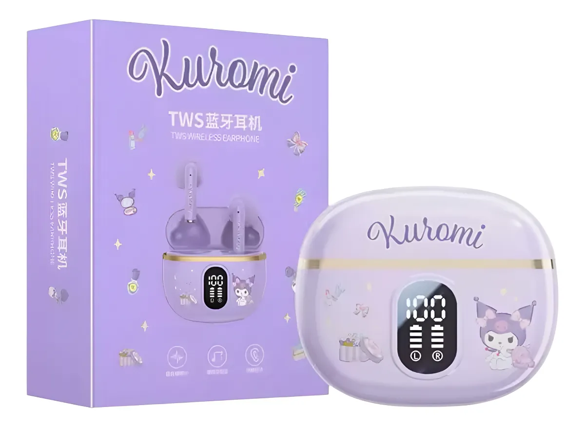 Audífonos Bluetooth Sanrio con Estuche