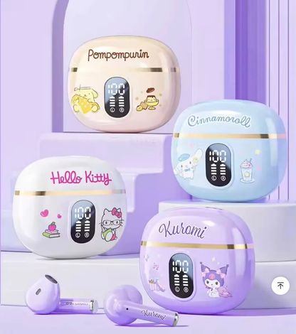 Audífonos Bluetooth Sanrio con Estuche