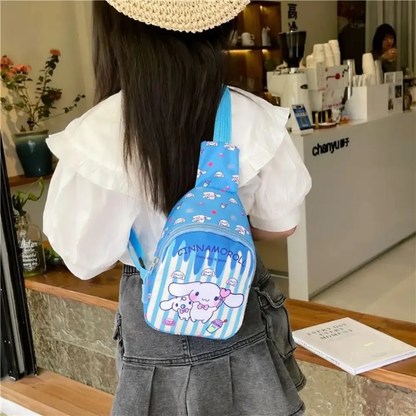 Bandolera Sanrio Para Niñas - Diseño a Rallas