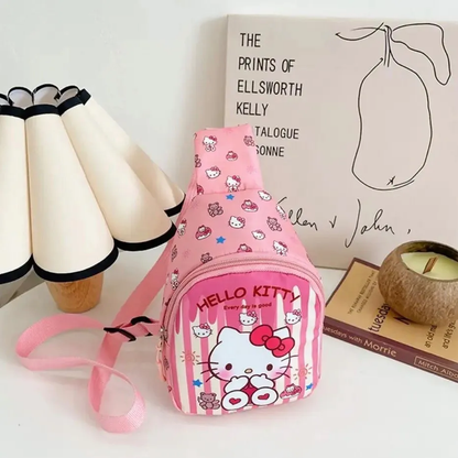 Bandolera Sanrio Para Niñas - Diseño a Rallas