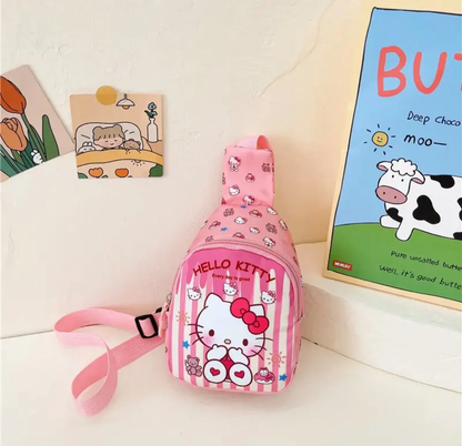 Bandolera Sanrio Para Niñas - Diseño a Rallas