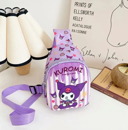 Bandolera Sanrio Para Niñas - Diseño a Rallas