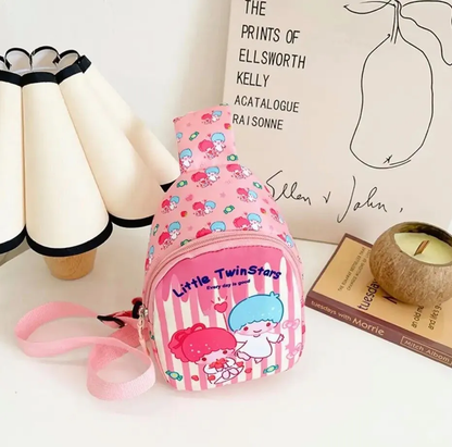 Bandolera Sanrio Para Niñas - Diseño a Rallas