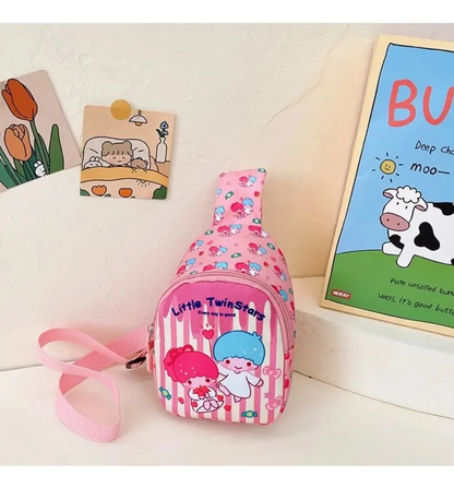 Bandolera Sanrio Para Niñas - Diseño a Rallas