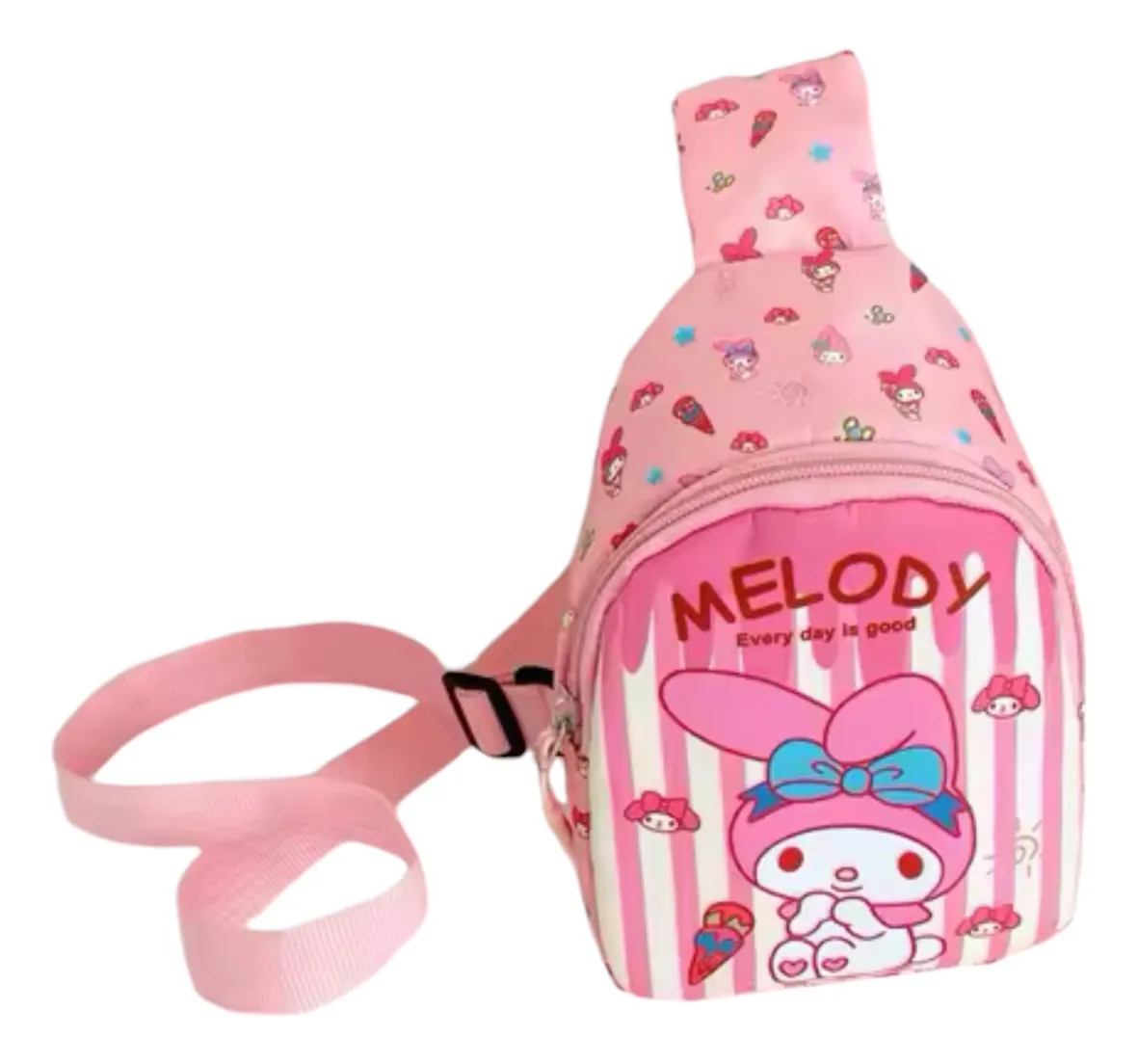 Bandolera Sanrio Para Niñas - Diseño a Rallas