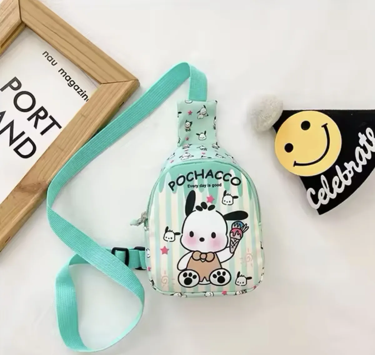 Bandolera Sanrio Para Niñas - Diseño a Rallas