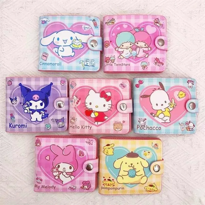 Billetera Doble Personajes Sanrio