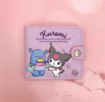 Billetera Doble Personajes Sanrio
