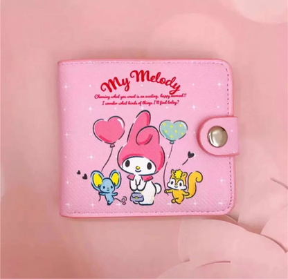 Billetera Doble Personajes Sanrio