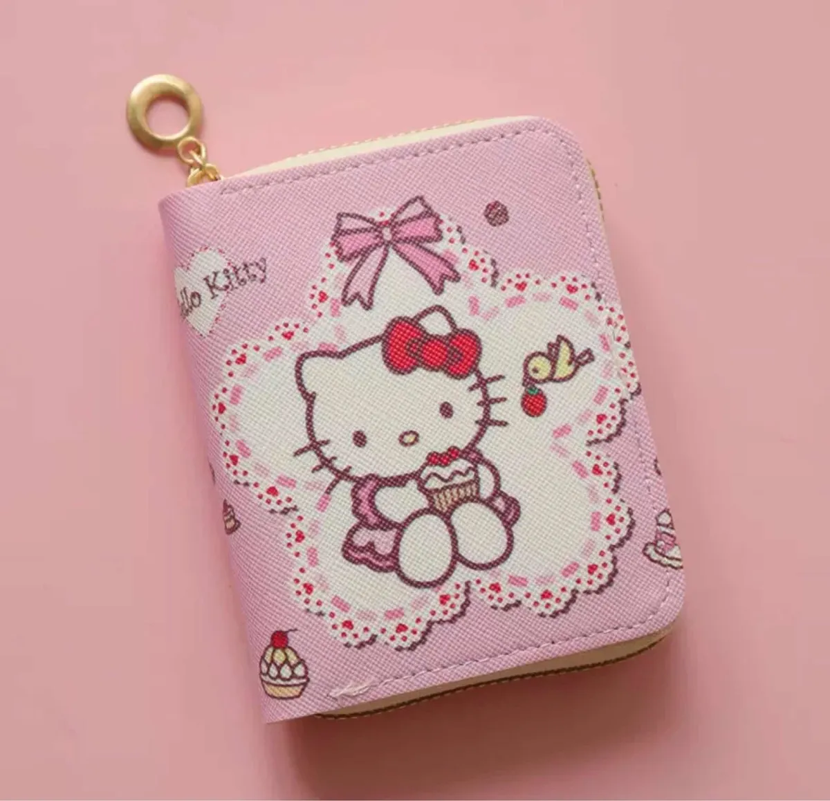 Billetera de Cuerina Hello Kitty