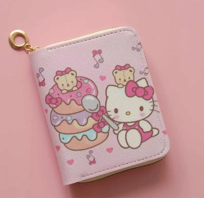Billetera de Cuerina Hello Kitty