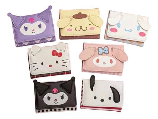 Billetera con Broche Personajes Sanrio