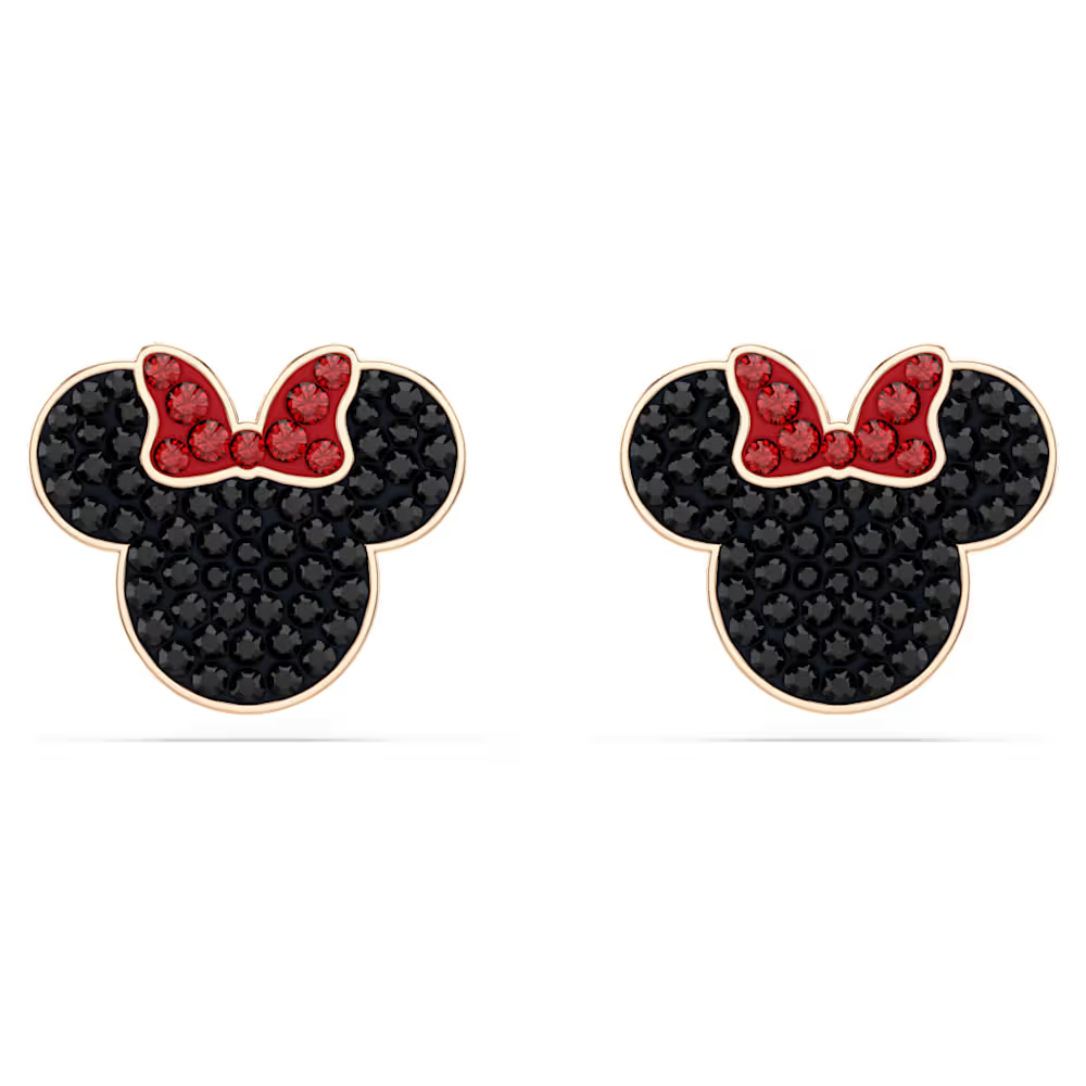 Aros Minnie & Mickey Baño Oro 18K con Circonita
