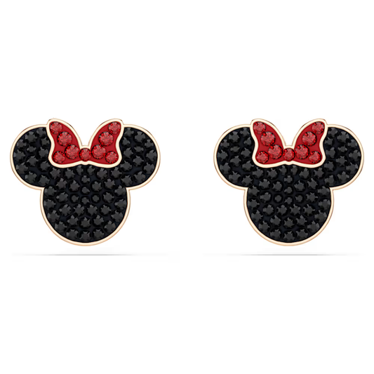 Aros Minnie & Mickey Baño Oro 18K con Circonita