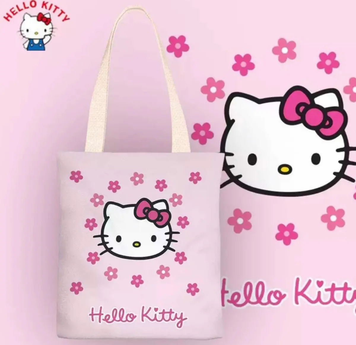 Tote Bag Sanrio de Lona Gruesa