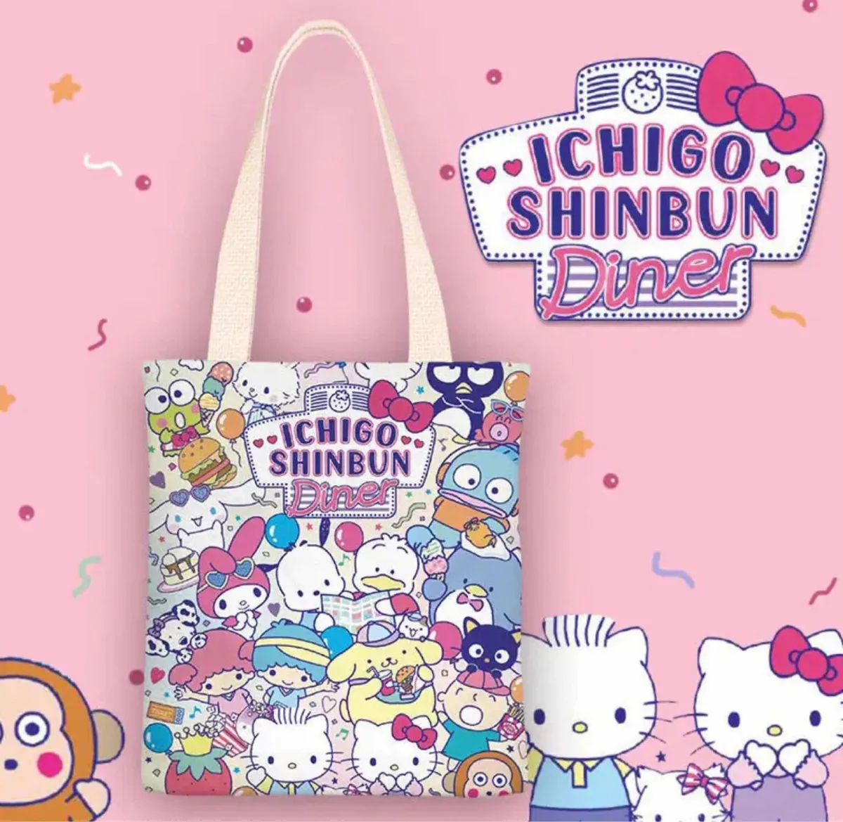 Tote Bag Sanrio de Lona Gruesa