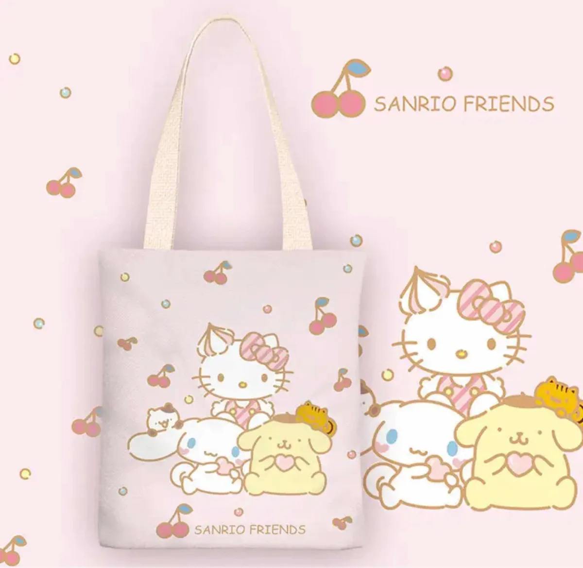 Tote Bag Sanrio de Lona Gruesa