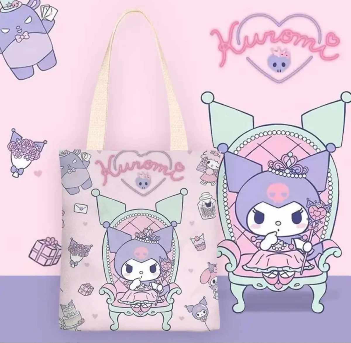 Tote Bag Sanrio de Lona Gruesa