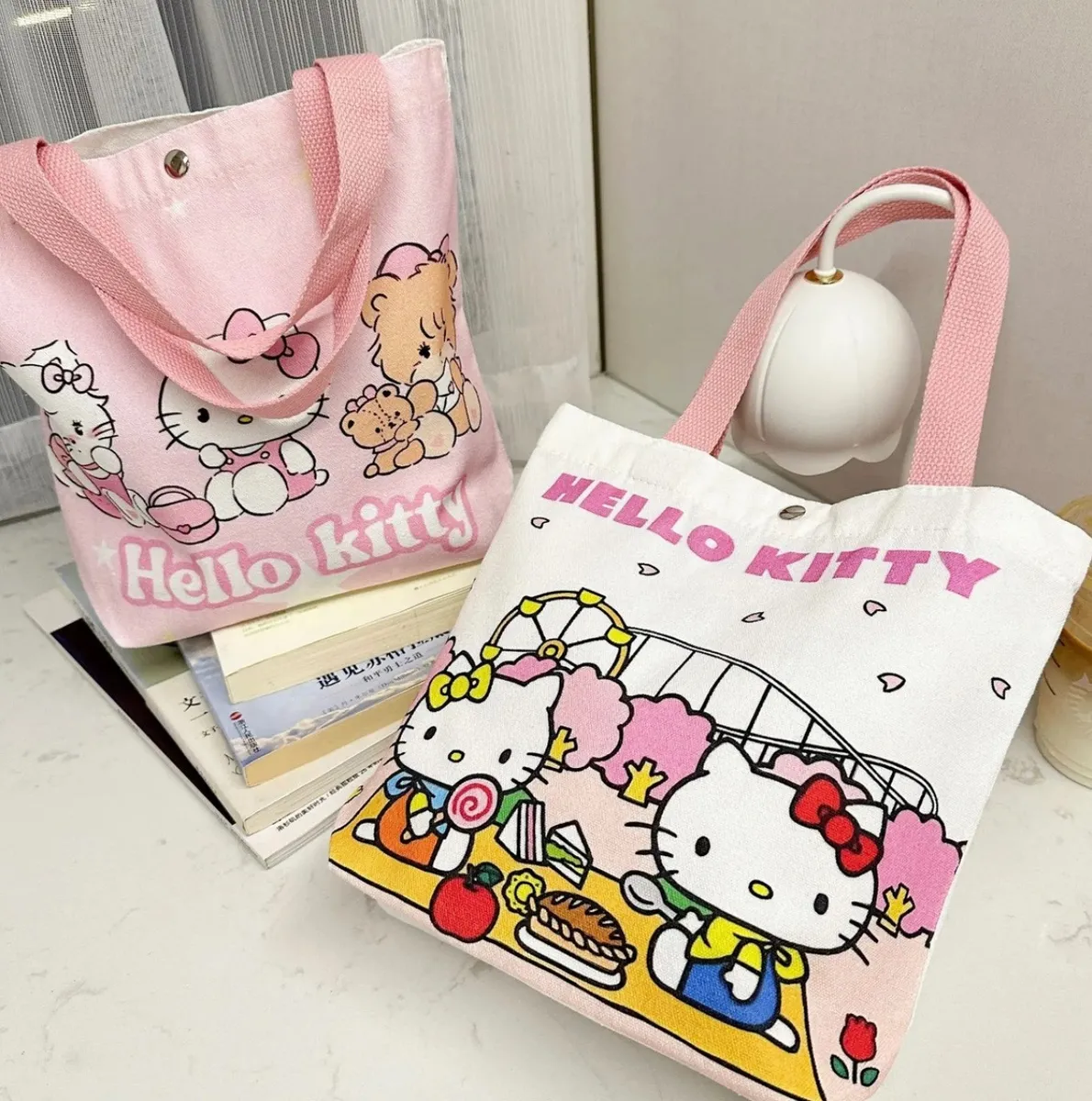 Bolsa Lona Hello Kitty Pequeña