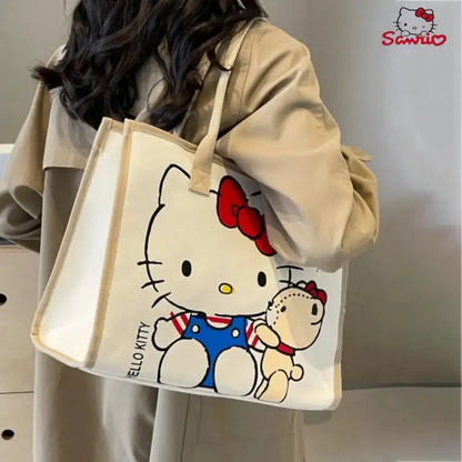 Bolso Grande de Lona Hello Kitty