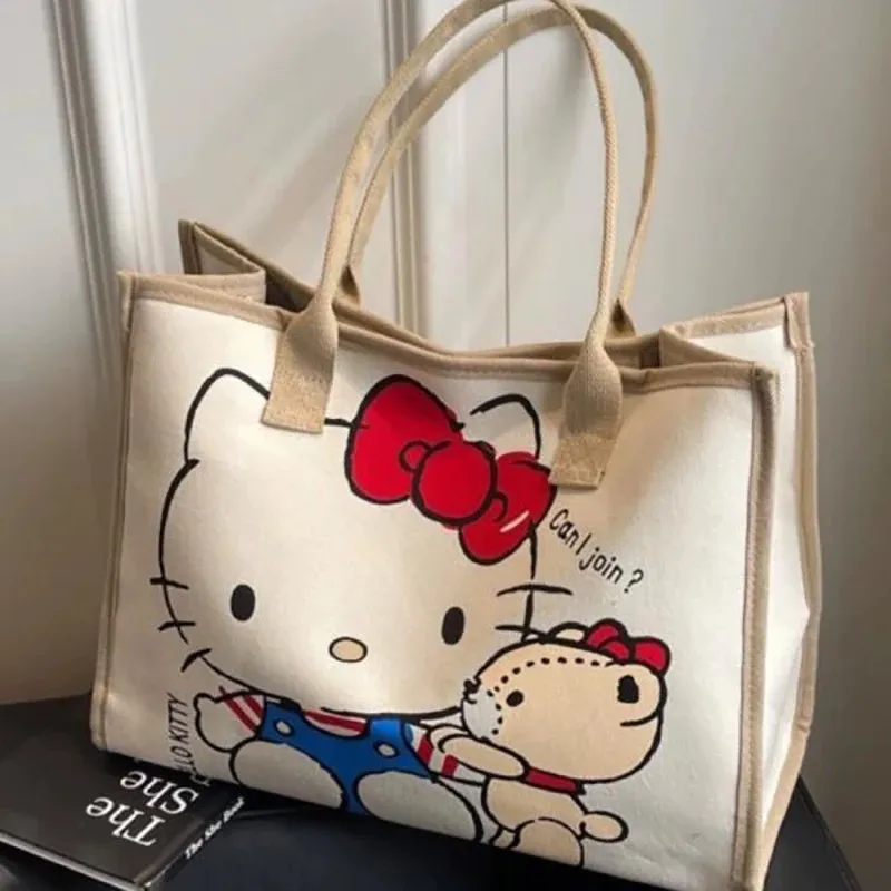 Bolso Grande de Lona Hello Kitty