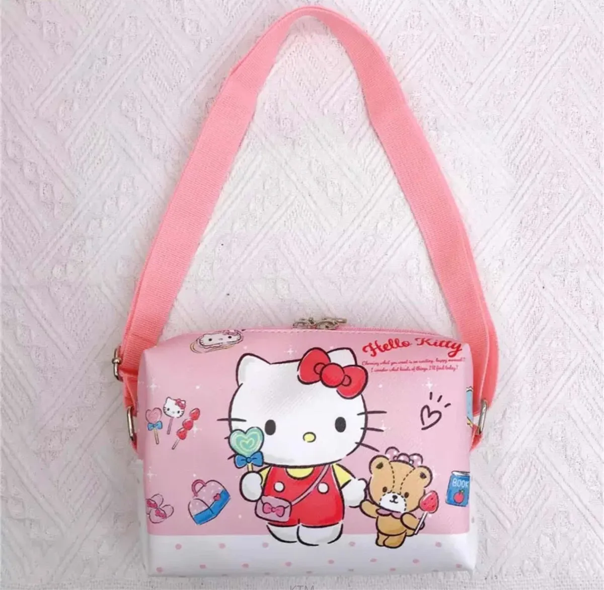 Cartera Bandolera Personajes de Sanrio con Forro