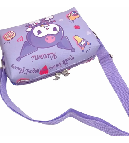Cartera Bandolera Personajes de Sanrio con Forro