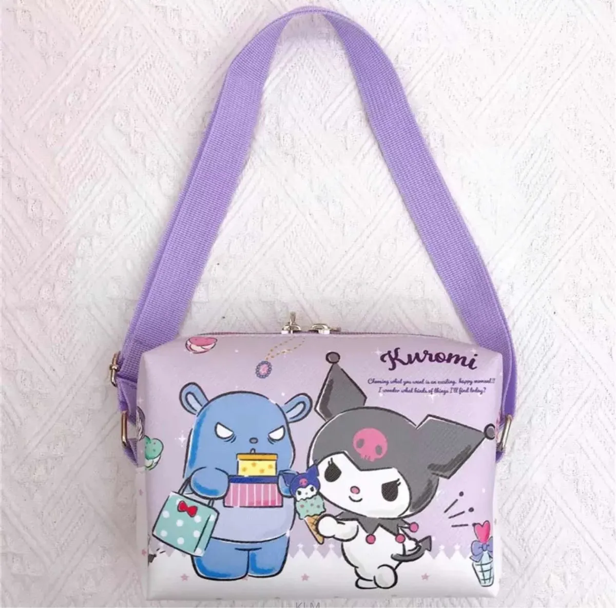 Cartera Bandolera Personajes de Sanrio con Forro