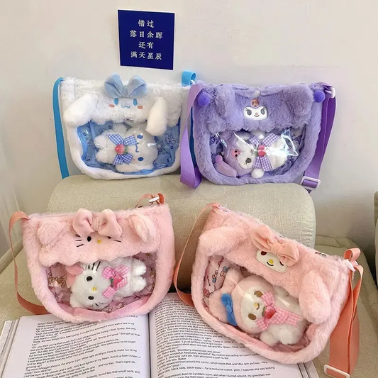 Bolso Bandolera Sanrio + Peluche