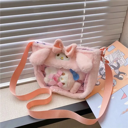 Bolso Bandolera Sanrio + Peluche