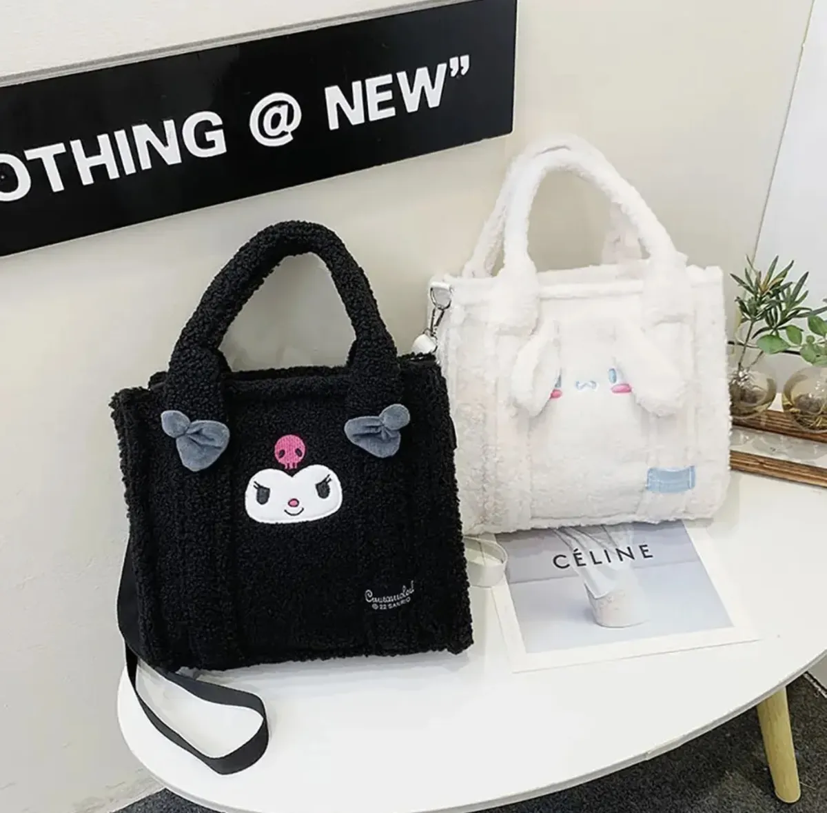 Bolso Cinnamoroll & Kuromi (incluye llavero)