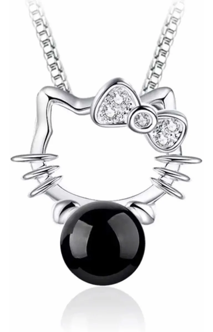Conjunto Cadena y Aros Hello Kitty